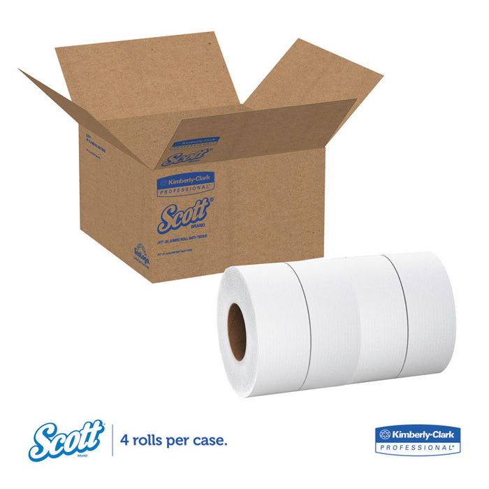 Essential JRT Jumbo Roll Bathroom Tissue, Septic Safe, 2-Ply, White, 3.55" x 1,000 ft, 4 Rolls/Carton