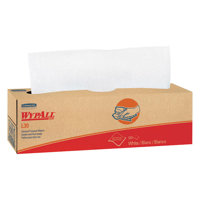 L30 Towels, POP-UP Box, 16.4 x 9.8, White, 100/Box, 8 Boxes/Carton