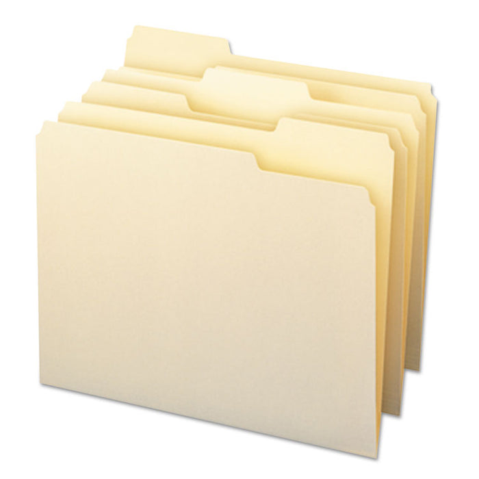 Manila File Folders, 1/3-Cut Tabs, Letter Size, 24/Pack