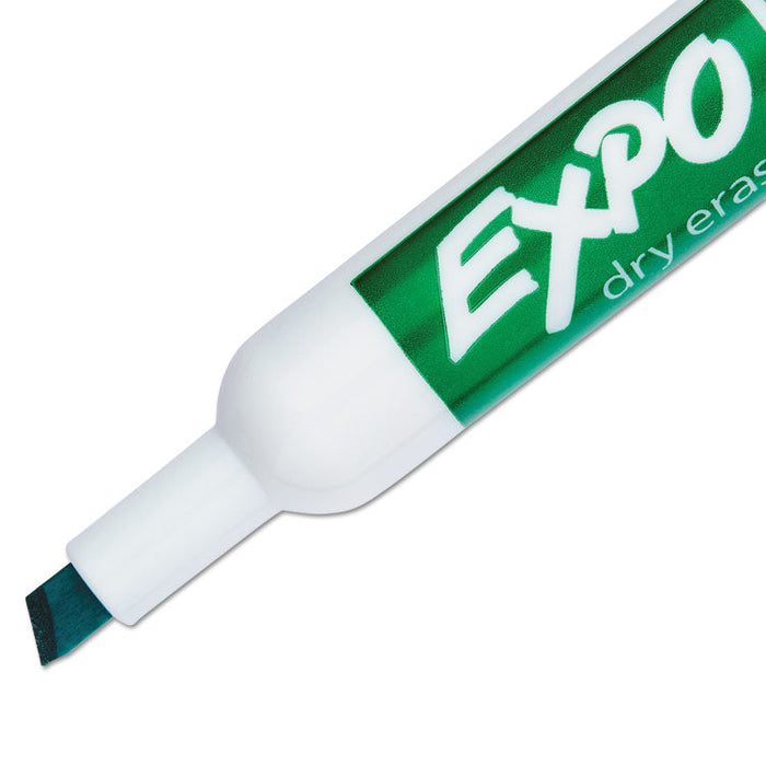 Low-Odor Dry-Erase Marker, Broad Chisel Tip, Green, Dozen