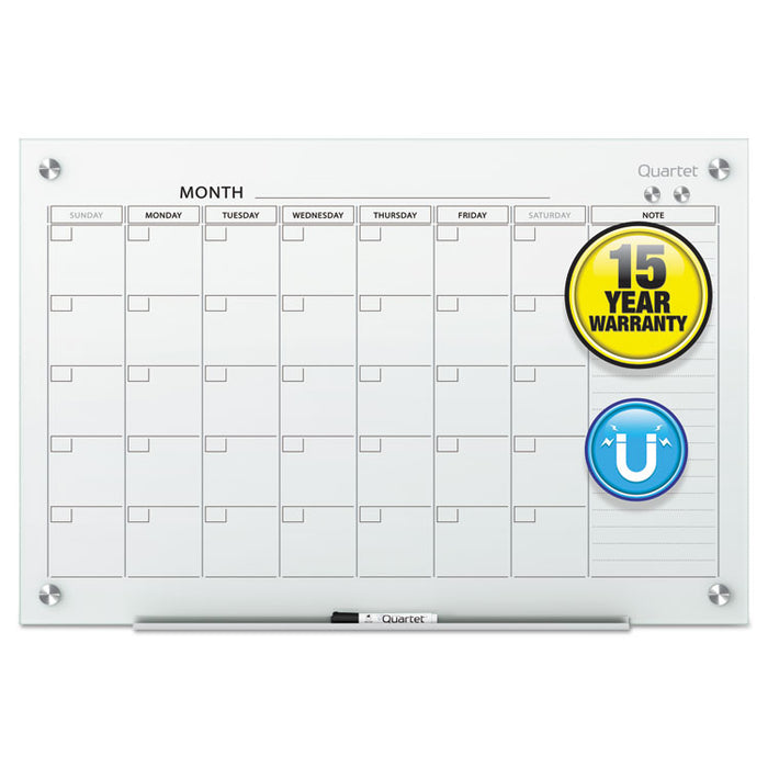 Infinity Magnetic Glass Calendar Board, 48 x 36