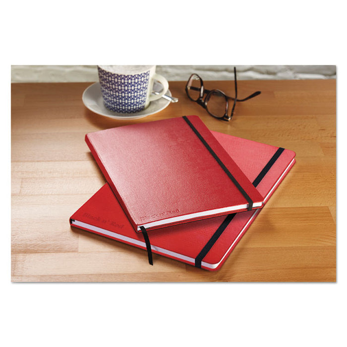 Red Casebound Hardcover Notebook, Wide/Legal Rule, Red Cover, 5.5 x 3.5, 71 Sheets