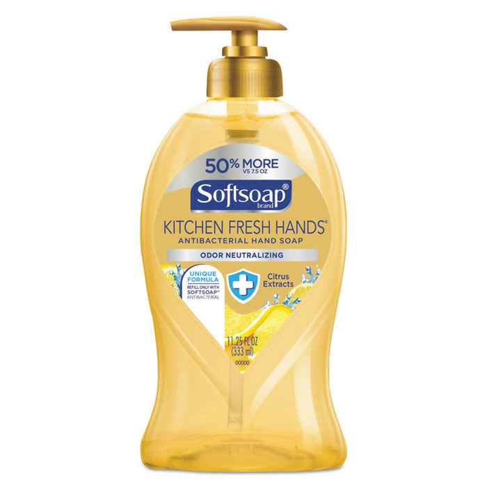 Antibacterial Hand Soap, Citrus, 11 1/4 oz Pump Bottle, 6/Carton