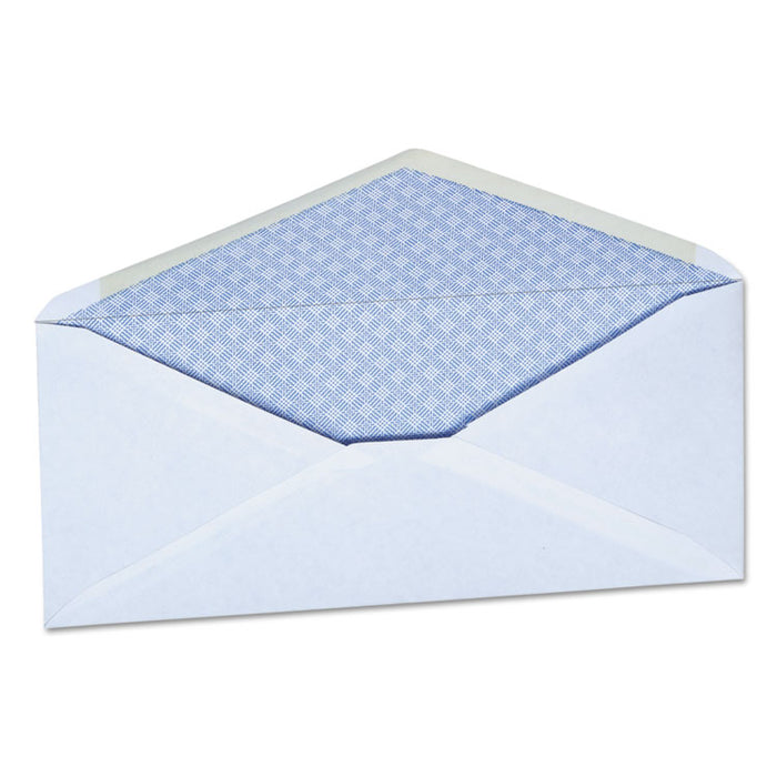 Business Envelope, #10, Commercial Flap, Gummed Closure, 4.13 x 9.5, White, 500/Box