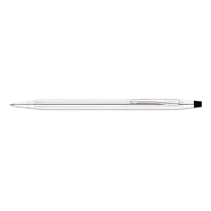 Classic Century Twist-Action Ballpoint Pen, Retractable, Medium 1 mm, Black Ink, Chrome Barrel