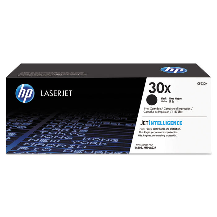 HP 30X, (CF230X) High Yield Black Original LaserJet Toner Cartridge