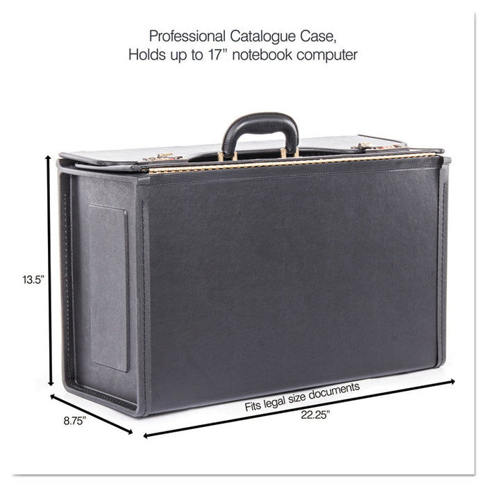 Tufide Classic Catalog Case, 22-1/4 x 8-3/4 x 13-1/2, Black