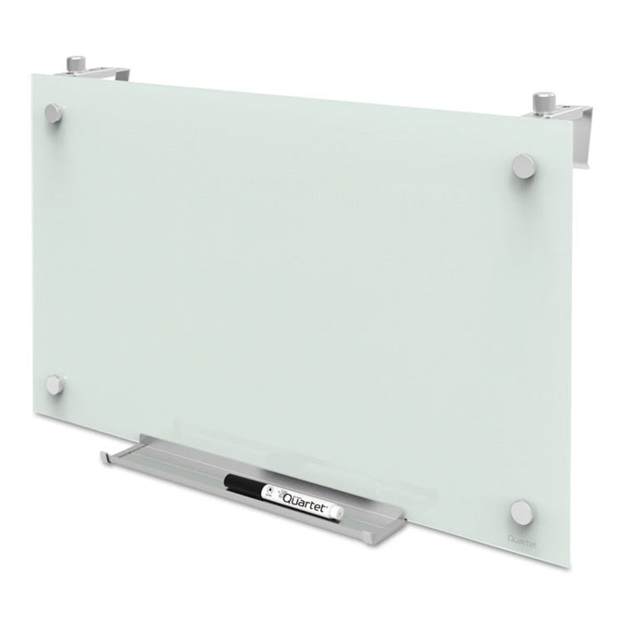 Infinity Magnetic Glass Dry Erase Cubicle Board, 14 x 24, White