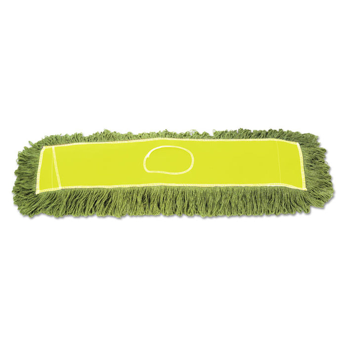 Echo Dustmop, Synthetic/Cotton, 36" x 5", Green, 12/Carton