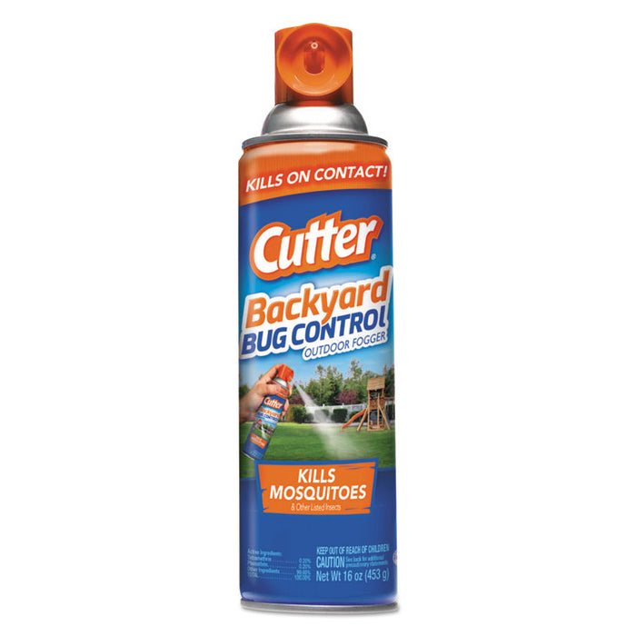 Cutter Backyard Bug Control Outdoor Fogger Spray, 16 oz Aerosol, 12/CT