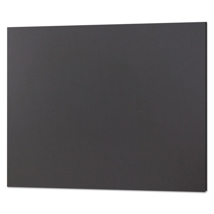 CFC-Free Polystyrene Foam Board, 20 x 30, Black Surface and Core, 10/Carton