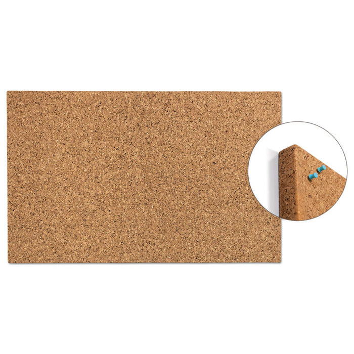 Designer Cork Bulletin Board, 24" x 38", Natural