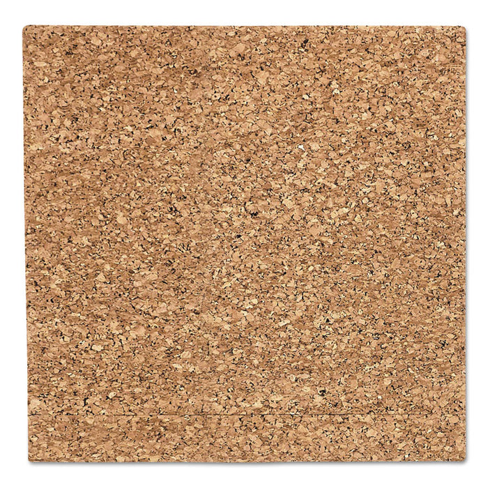 iDesign Frameless Cork Bulletin Board, 18 x 18, Natural