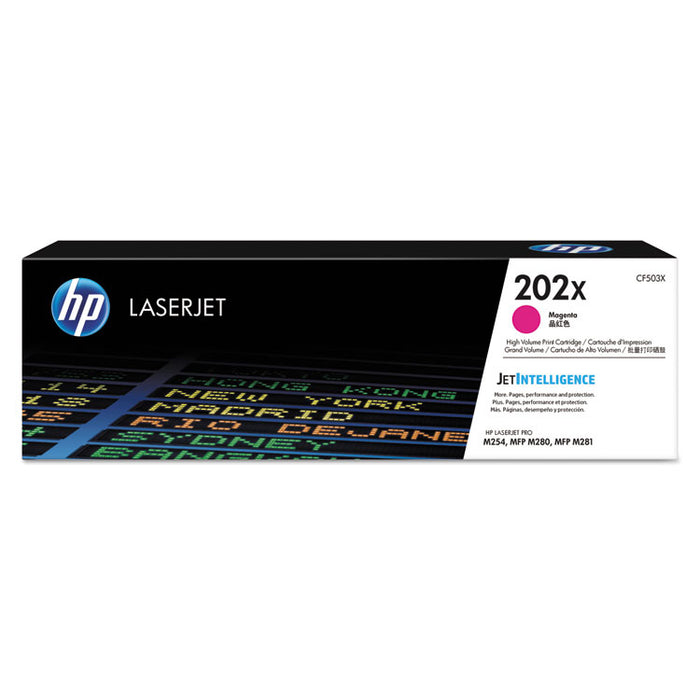 HP 202X, (CF503X) High-Yield Magenta Original LaserJet Toner Cartridge