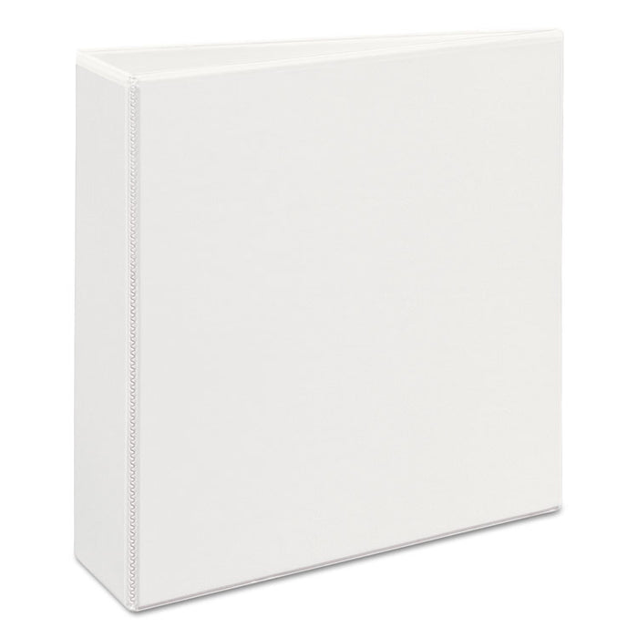 Heavy-Duty View Binder with DuraHinge, One Touch EZD Rings and Extra-Wide Cover, 3 Rings, 2" Capacity, 11 x 8.5, White
