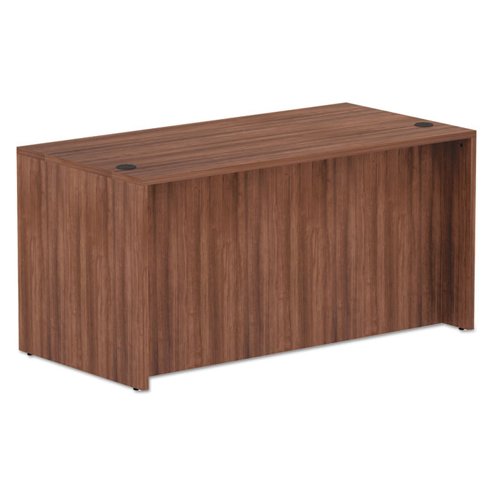 Alera Valencia Series Straight Front Desk Shell, 59.13" x 29.5" x 29.63", Modern Walnut