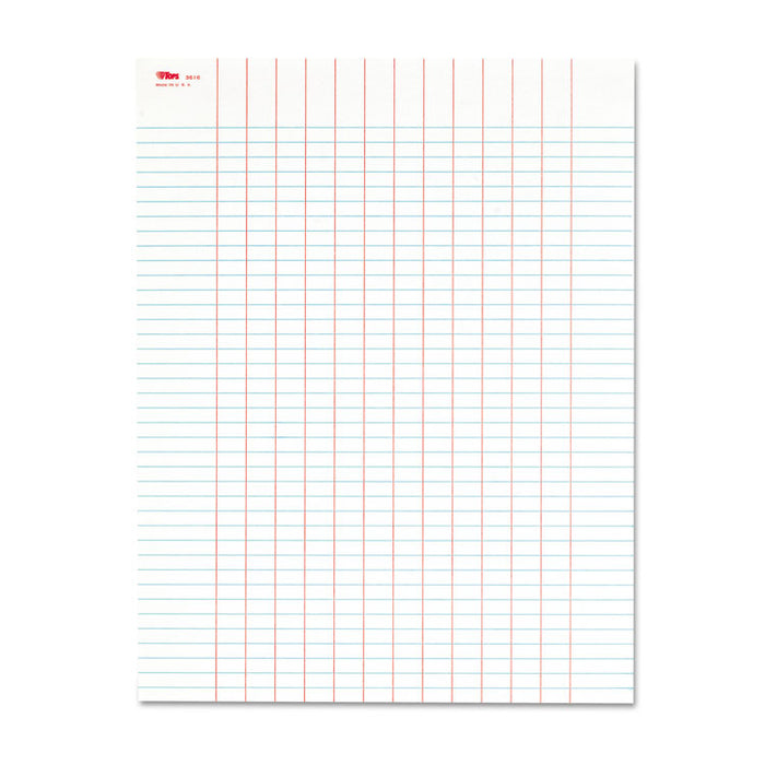 Data Pad with Plain Column Headings, Data/Lab-Record Format, 13 Columns, 8.5 x 11, White, 50 Sheets