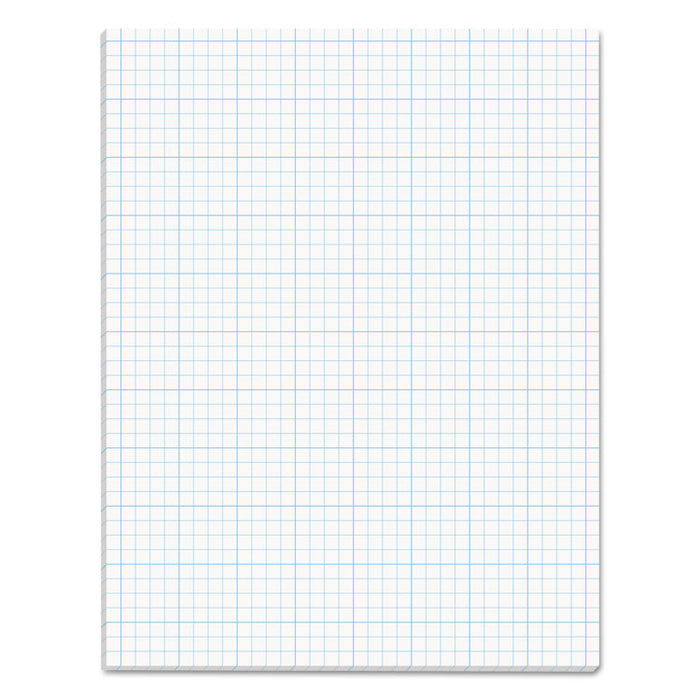 Cross Section Pads, Cross-Section Quadrille Rule (4 sq/in, 1 sq/in), 50 White 8.5 x 11 Sheets