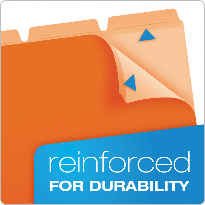 Ready-Tab Reinforced File Folders, 1/3-Cut Tabs, Letter Size, Assorted, 50/Pack