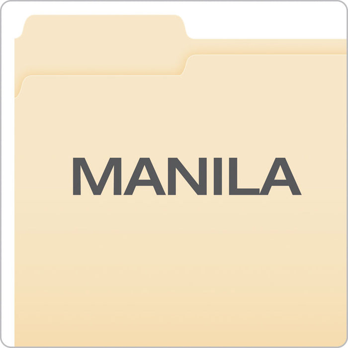 Manila Fastener Folders, 1/3-Cut Tabs: Assorted, 2 Fasteners, Letter Size, Manila Exterior, 50/Box