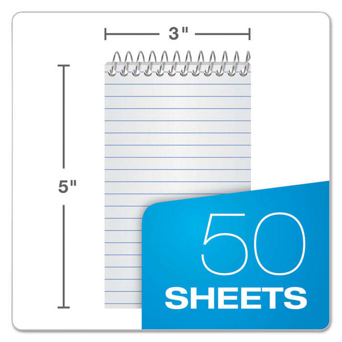 Memo Books, Narrow Rule, 3 x 5, White, 50 Sheets