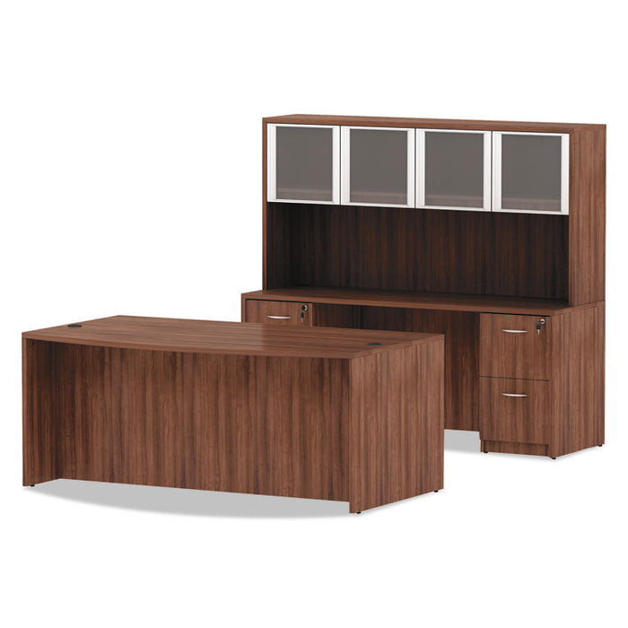 Alera Valencia Series Credenza Shell, 70.88w x 23.63d x 29.5h, Modern Walnut