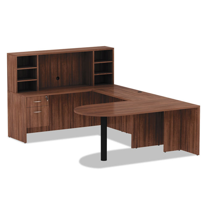 Alera Valencia Series Credenza Shell, 70.88w x 23.63d x 29.5h, Modern Walnut