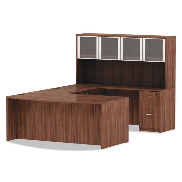 Alera Valencia Series Credenza Shell, 70.88w x 23.63d x 29.5h, Modern Walnut