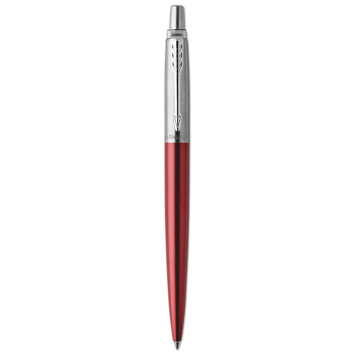 Jotter Retractable Gel Pen Gift Box, Medium 0.7mm, Black Ink, Red Barrel