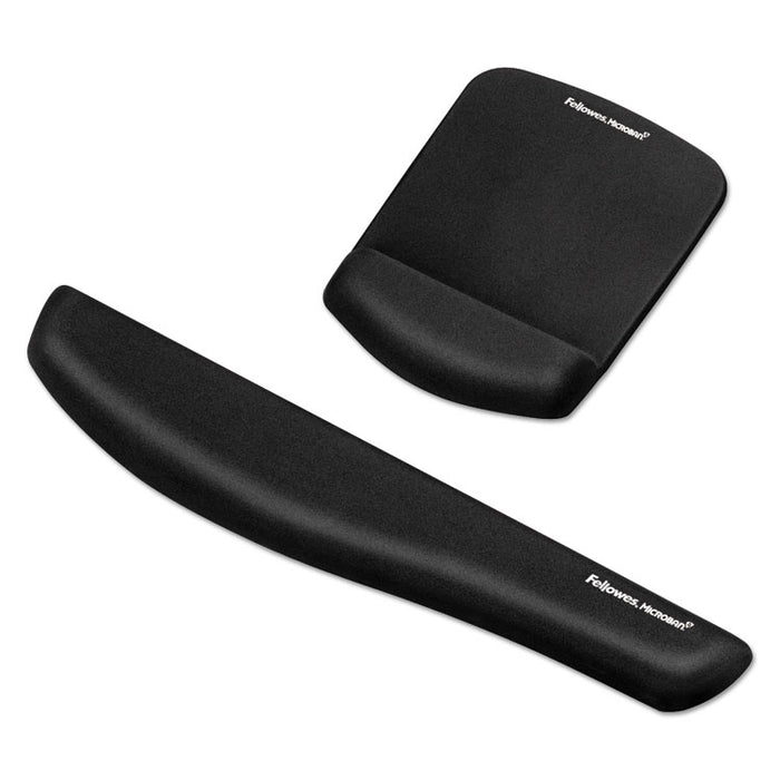 PlushTouch Keyboard Wrist Rest, Foam, Black, 18 1/8 x 3-3/16