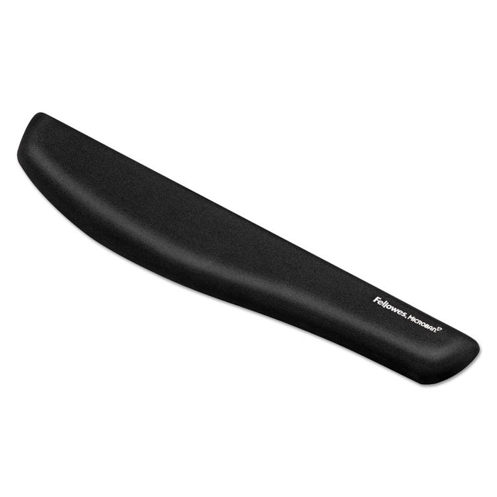 PlushTouch Keyboard Wrist Rest, Foam, Black, 18 1/8 x 3-3/16