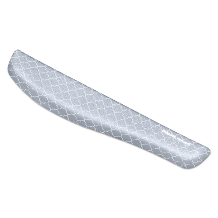 PlushTouch Keyboard Wrist Rest, 18 1/8 x 3 3/16 x 1, Gray/White Lattice