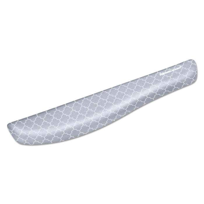 PlushTouch Keyboard Wrist Rest, 18 1/8 x 3 3/16 x 1, Gray/White Lattice