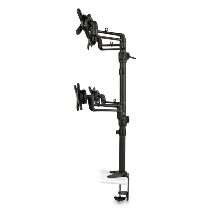 Quad Full Motion Flex Arm Desk Clamp for 13" to 27" Monitors, up to 22 lbs/Arm