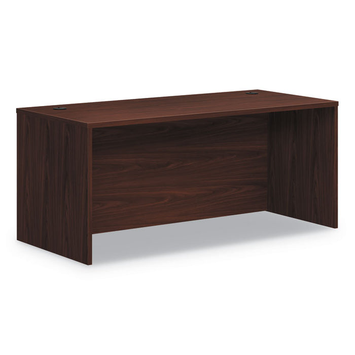 Foundation Rectangle Top Desk Shell, 66w x 30d x 29h, Mahogany