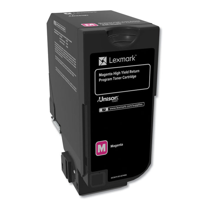 84C1HM0 Return Program Unison High-Yield Toner, 16,000 Page-Yield, Magenta