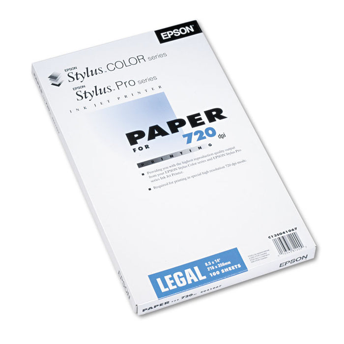 Matte Presentation Paper, 4.9 mil, 8.5 x 14, Matte Bright White, 100/Pack