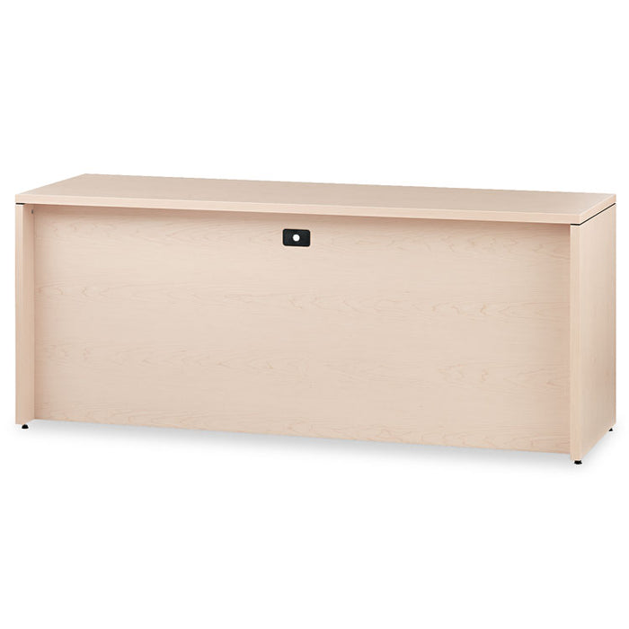 10500 Series 3/4-Height Left Pedestal Credenza, 72w x 24d x 29.5h, Natural Maple