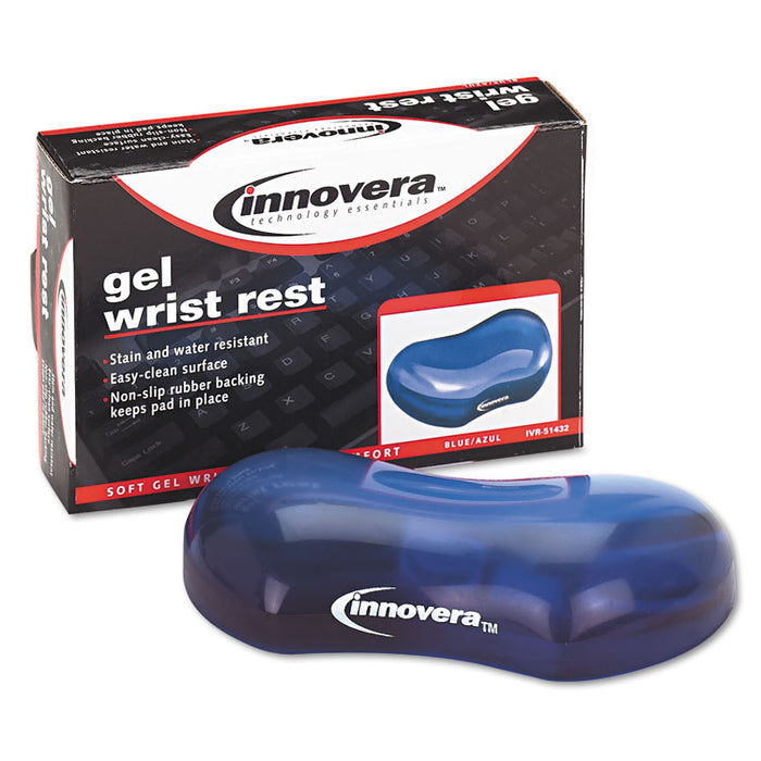 Gel Mouse Wrist Rest, Blue