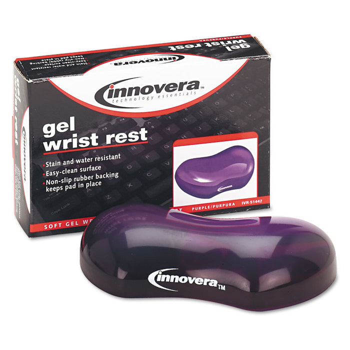 Gel Mouse Wrist Rest, 4.75 x 3.12, Purple