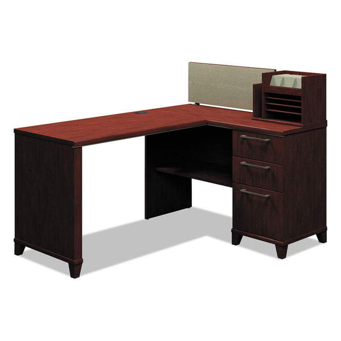 Enterprise Collection Corner Desk, 60w x 47.25d x 41.75h, Harvest Cherry (Box 1 of 2)