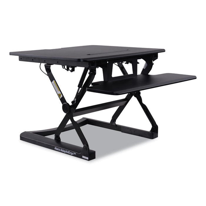 AdaptivErgo Sit-Stand Lifting Workstation, 26.77w x 31.10d x 19.69h, Black