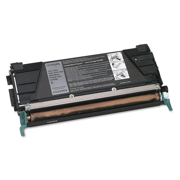 C5220KS Return Program Toner, 4,000 Page-Yield, Black