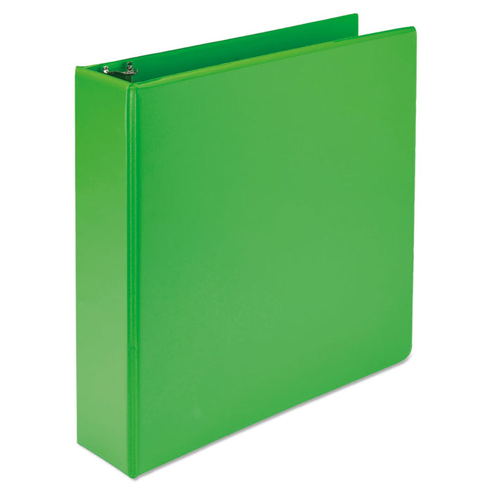 Earthâs Choice Biobased Durable Fashion View Binder, 3 Rings, 2" Capacity, 11 x 8.5, Lime, 2/Pack