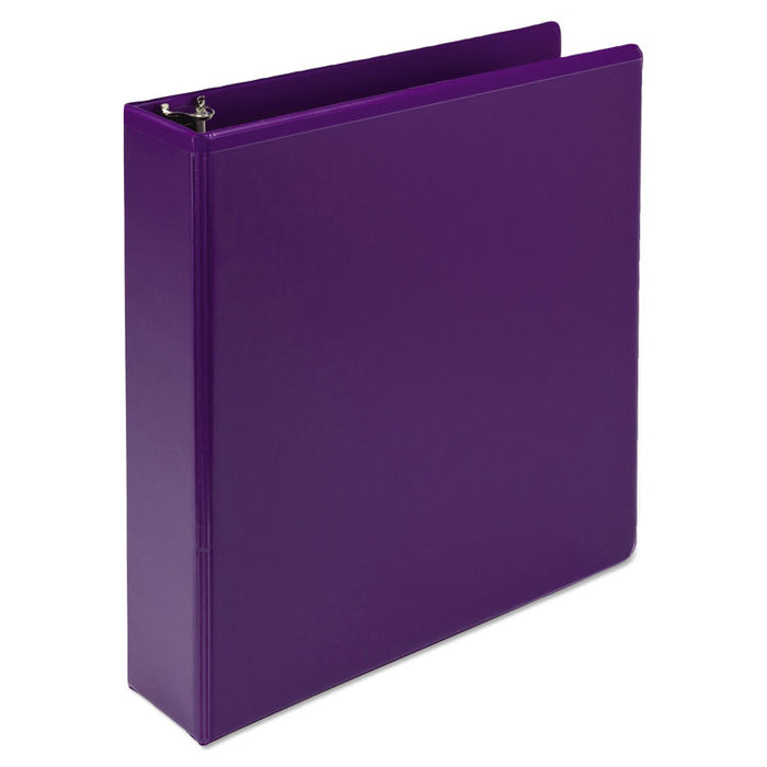 Earthâs Choice Biobased Durable Fashion View Binder, 3 Rings, 2" Capacity, 11 x 8.5, Purple, 2/Pack