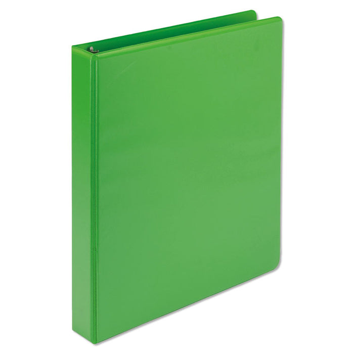 Earthâs Choice Biobased Durable Fashion View Binder, 3 Rings, 1" Capacity, 11 x 8.5, Lime, 2/Pack