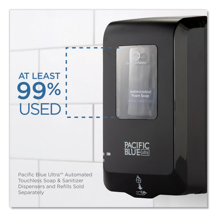 Pacific Blue Ultra Automated Touchless Soap/Sanitizer Dispenser, 1000 mL, 6.54" x 11.72" x 4", Black