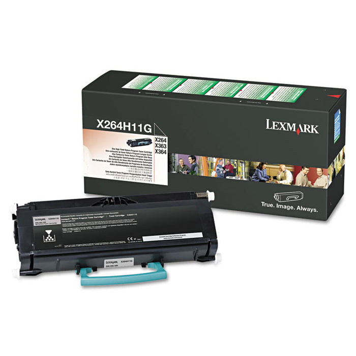 X264H11G Return Program High-Yield Toner, 9,000 Page-Yield, Black