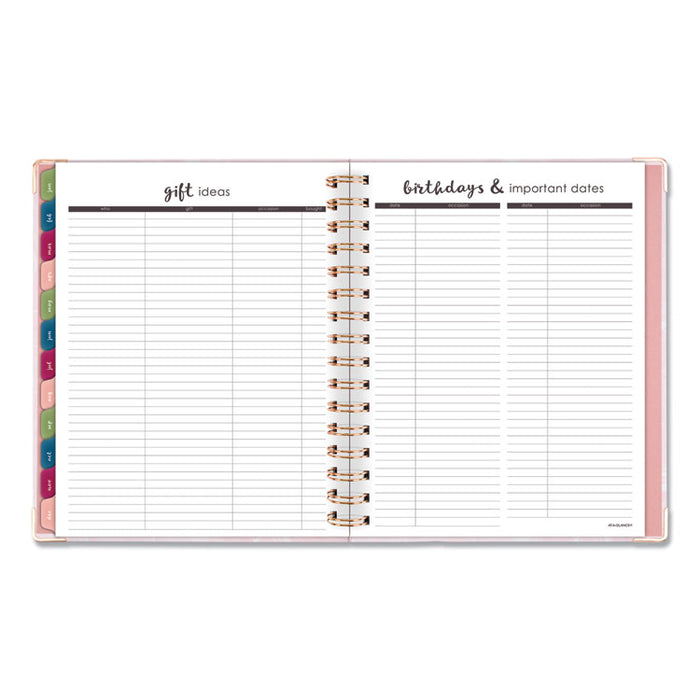 Harmony Weekly/Monthly Hardcover Planner, 9 x 7, Pink Marble, 2020-2021