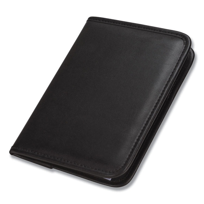 Professional Padfolio, 3/4w x 9 1/4h, Open Style, Black